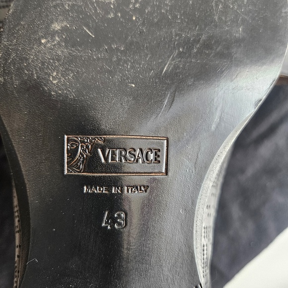 Vintage Versace Men\'s Black Leather Dress Shoes main image 5
